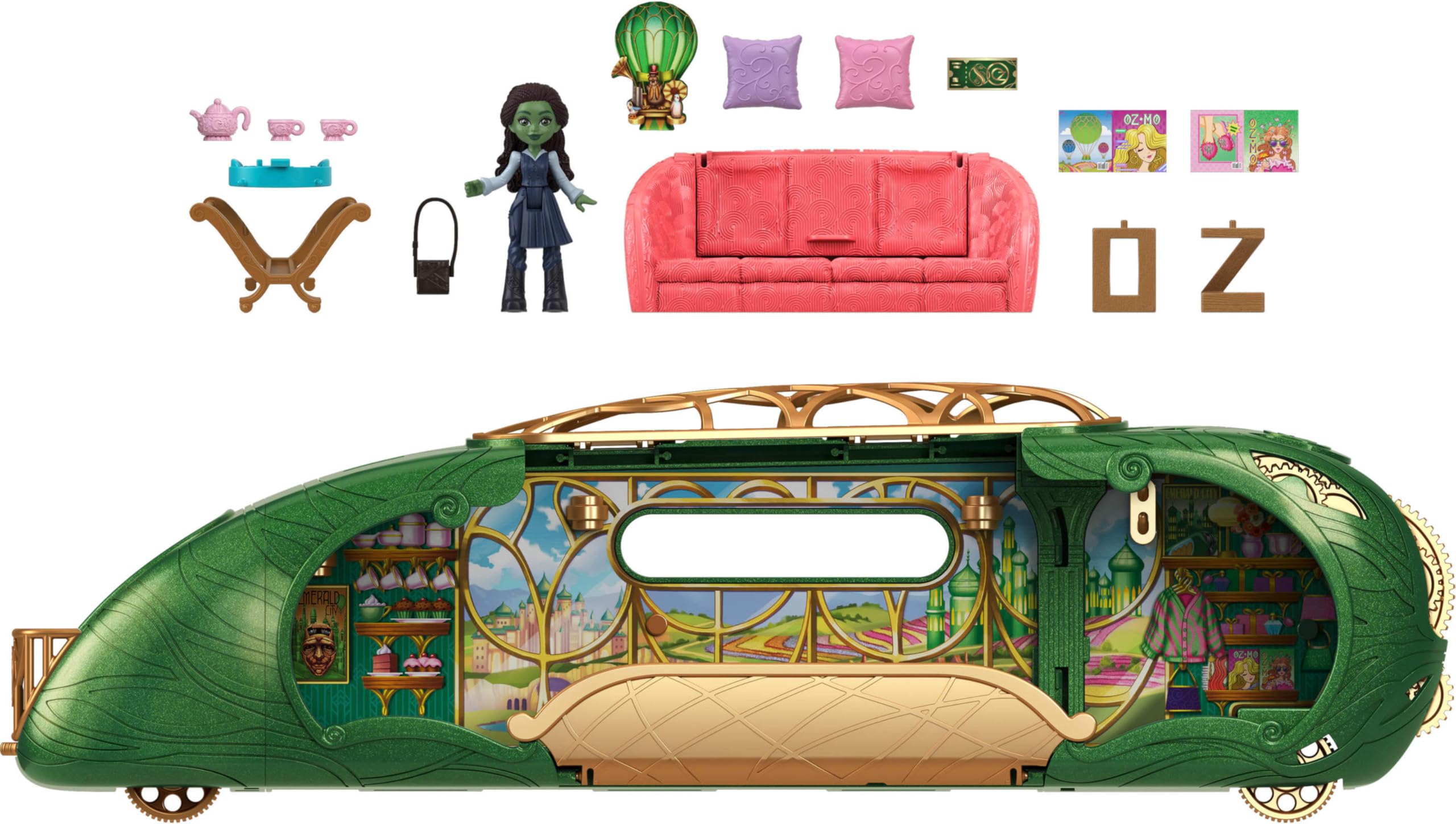 Amazon.com: Mattel Universal Pictures' Wicked Emerald City Train